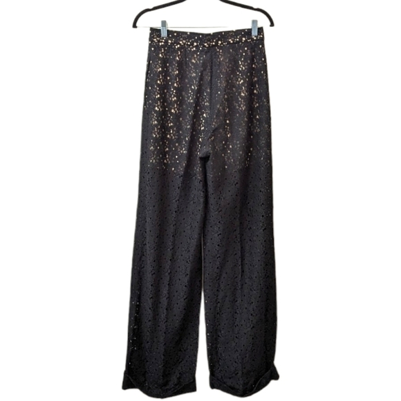 STELLA McCartney Black Lace Cuffed Culottes Pants (EU 38 / US 4) - Picture 2 of 8